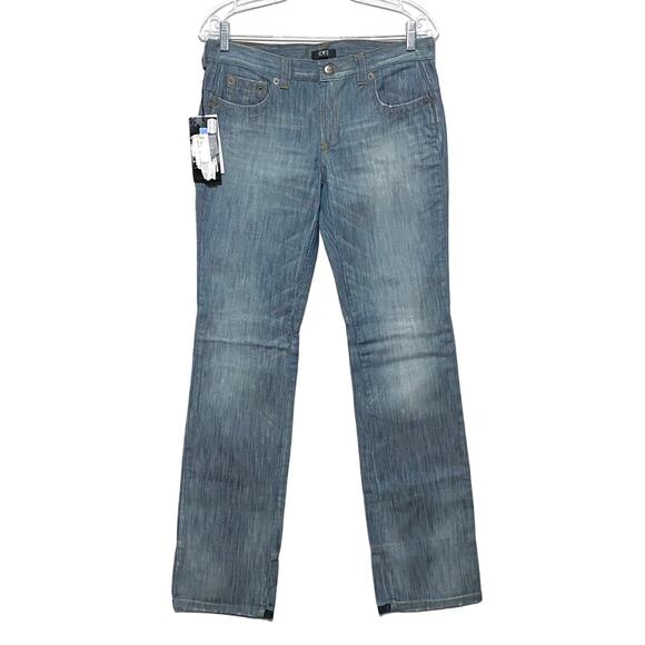 C'N'C Costume National Ribbed Straight Leg Jeans Womens 28 Normcore Casual NWT - Picture 1 of 13